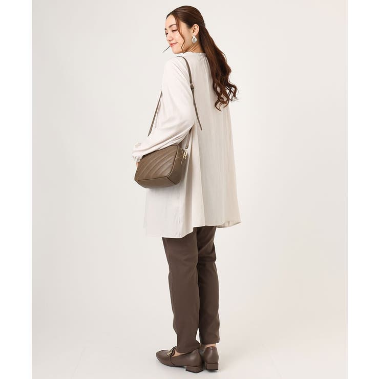 【大きいサイズ】サテンギャザーチュニック | eur3 | 詳細画像20 