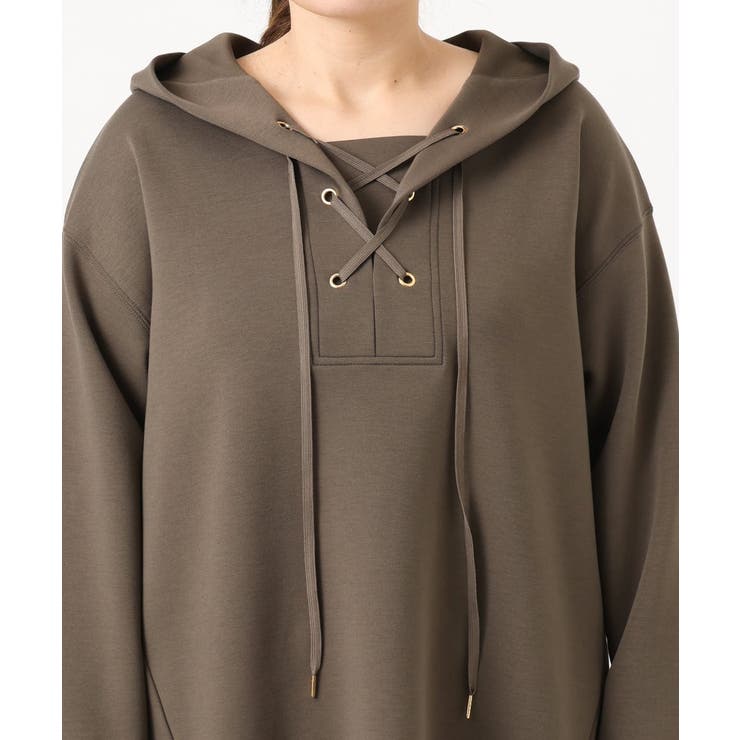 【大きいサイズ】レースアップダンボールフーディー | eur3 | 詳細画像15 