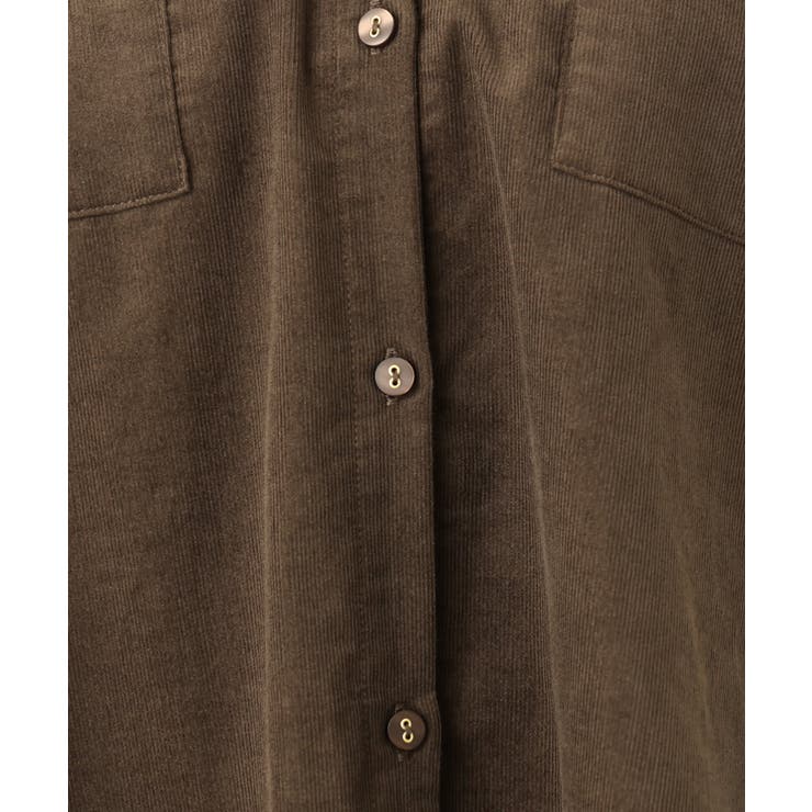 【大きいサイズ】コーデュロイフーディーシャツチュニック | eur3 | 詳細画像16 