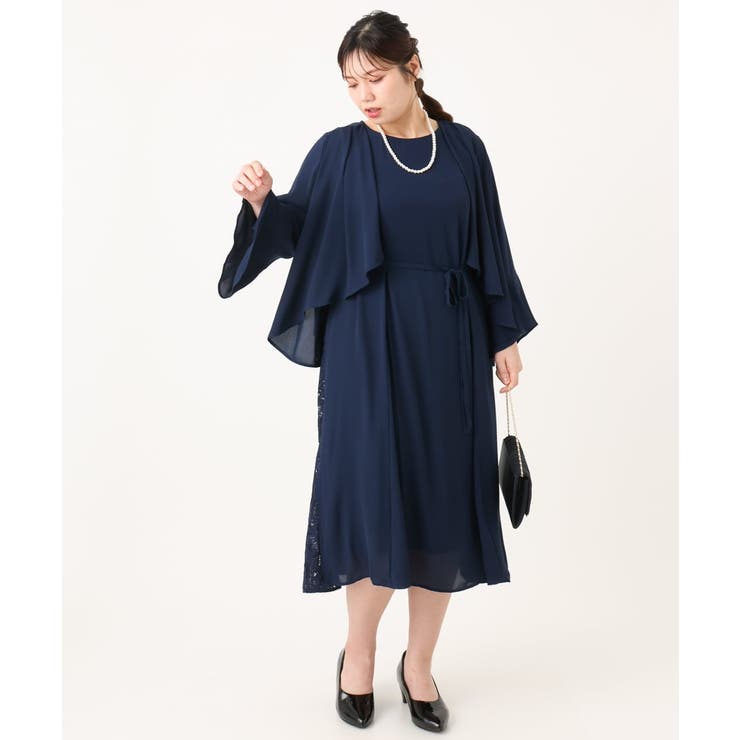 【大きいサイズ】サイドレースドレス | eur3 | 詳細画像22 