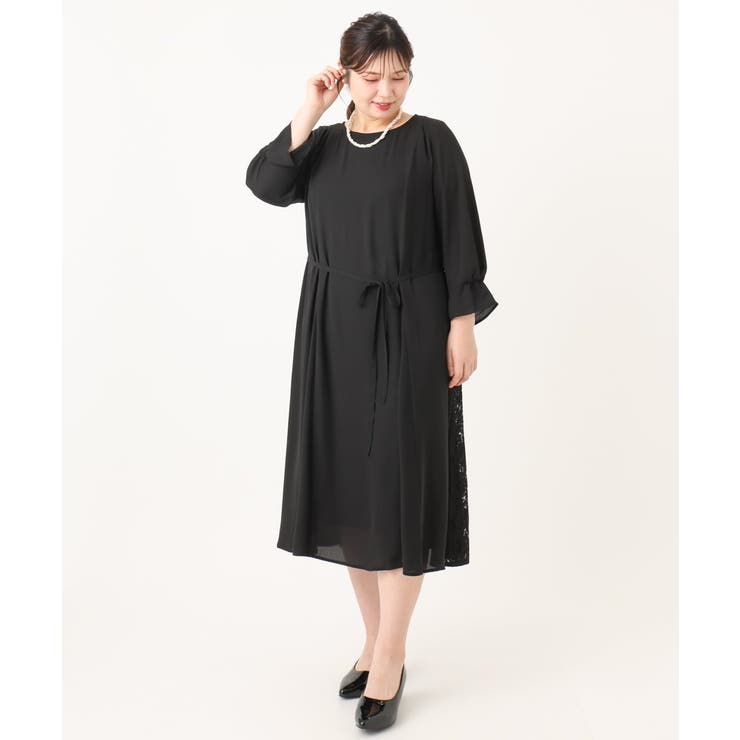 【大きいサイズ】サイドレースドレス | eur3 | 詳細画像27 