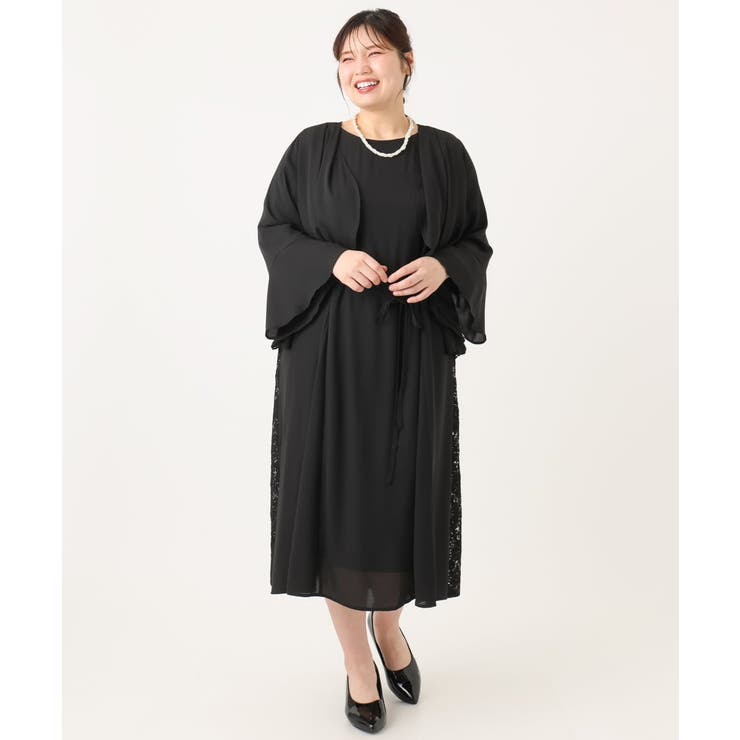 【大きいサイズ】サイドレースドレス | eur3 | 詳細画像30 