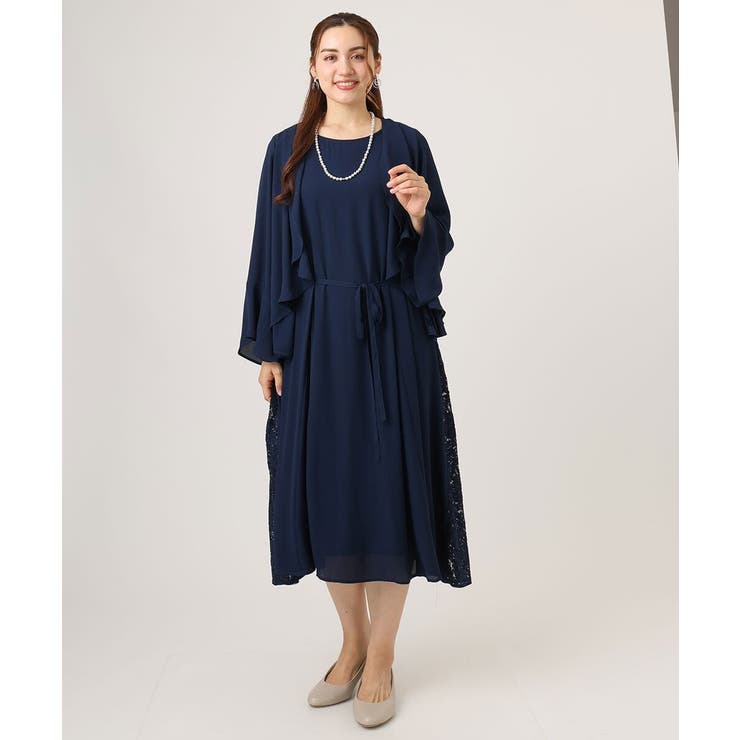 【大きいサイズ】サイドレースドレス | eur3 | 詳細画像6 