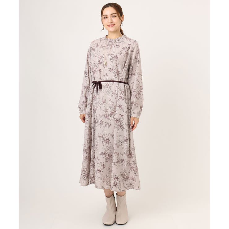 【大きいサイズ】プリント花柄ワンピース | eur3 | 詳細画像15 