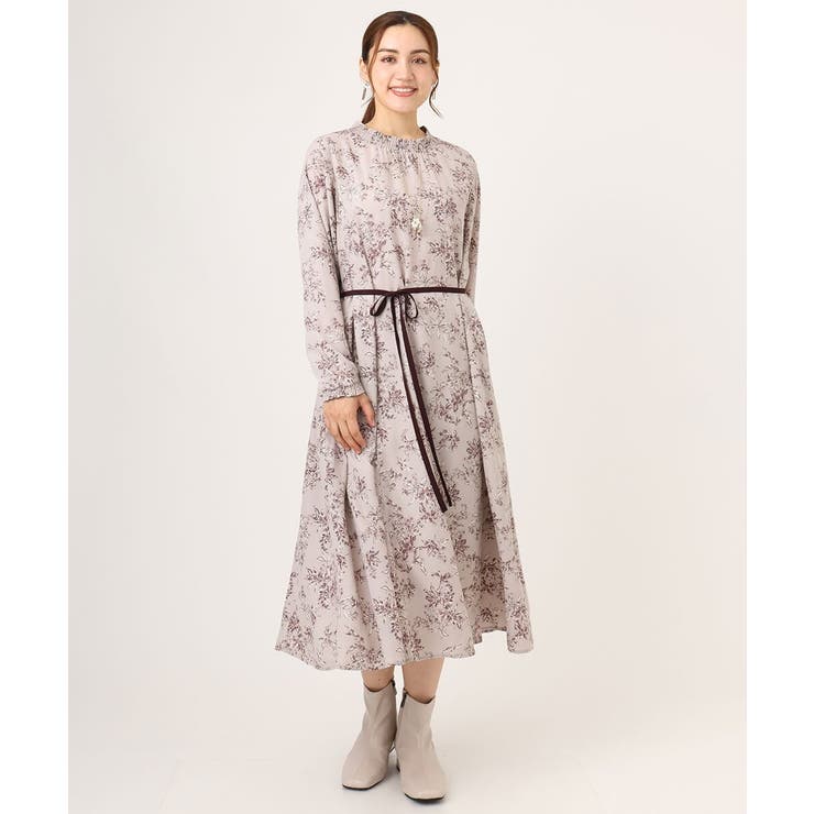 【大きいサイズ】プリント花柄ワンピース | eur3 | 詳細画像16 