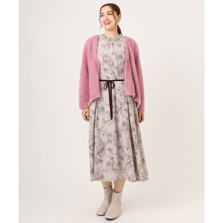 【大きいサイズ】プリント花柄ワンピース | eur3 | 詳細画像18 