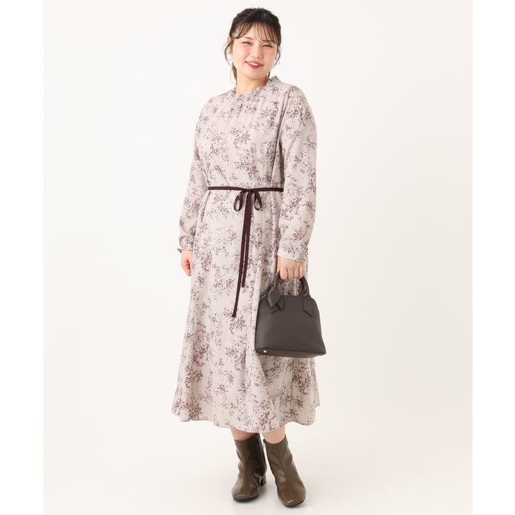 【大きいサイズ】プリント花柄ワンピース | eur3 | 詳細画像19 