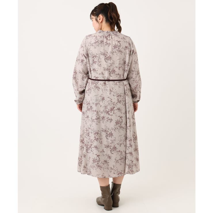 【大きいサイズ】プリント花柄ワンピース | eur3 | 詳細画像23 