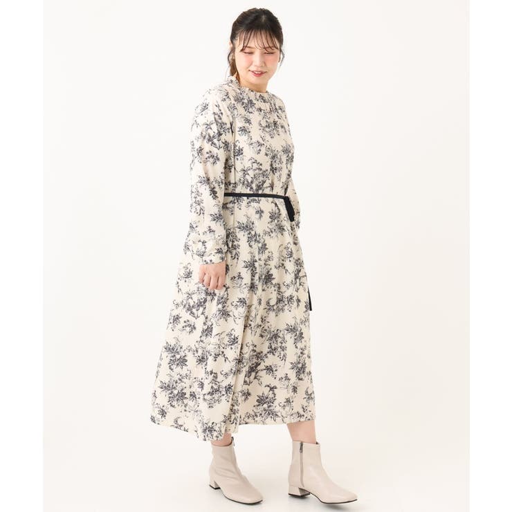 【大きいサイズ】プリント花柄ワンピース | eur3 | 詳細画像7 