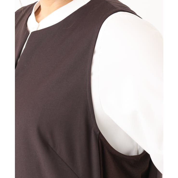 【大きいサイズ】サイドリブジャンパースカート | eur3 | 詳細画像10 