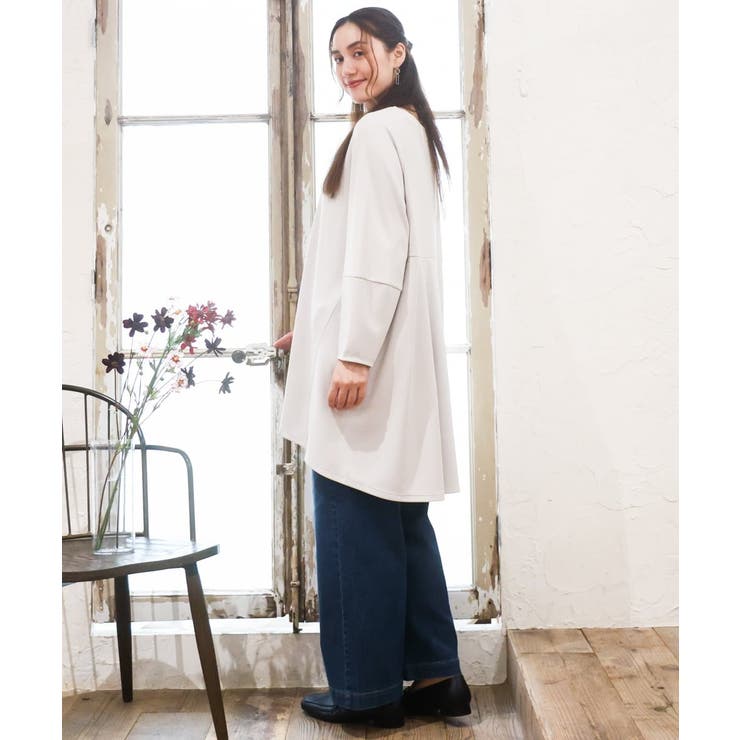 【大きいサイズ】コクーンスリーブバックフレアトップス | eur3 | 詳細画像14 