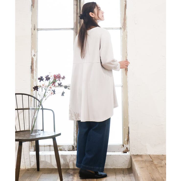 【大きいサイズ】コクーンスリーブバックフレアトップス | eur3 | 詳細画像15 