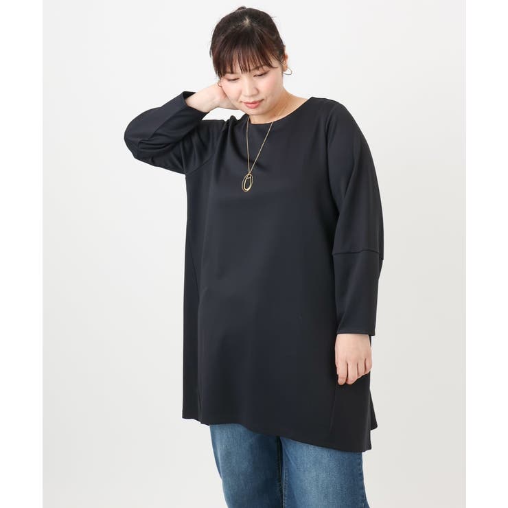 【大きいサイズ】コクーンスリーブバックフレアトップス | eur3 | 詳細画像16 