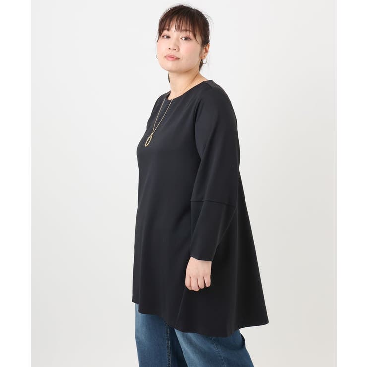 【大きいサイズ】コクーンスリーブバックフレアトップス | eur3 | 詳細画像17 