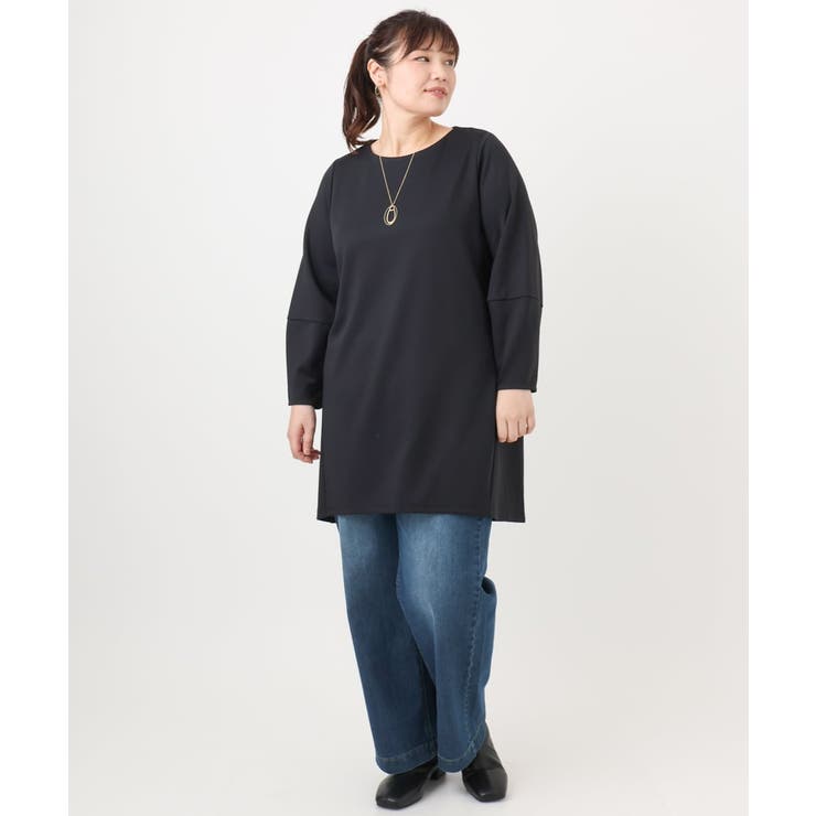 【大きいサイズ】コクーンスリーブバックフレアトップス | eur3 | 詳細画像19 