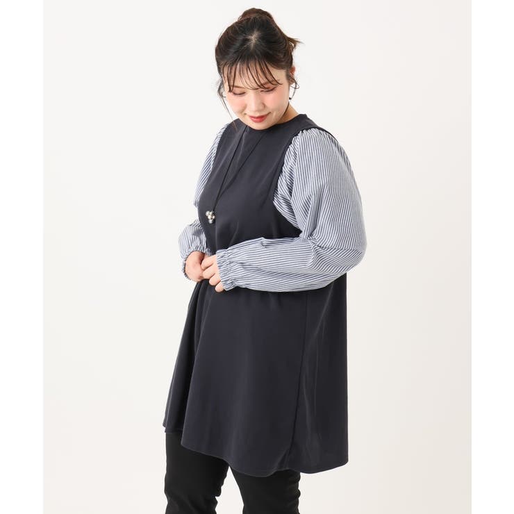 【大きいサイズ】異素材チュニック | eur3 | 詳細画像12 