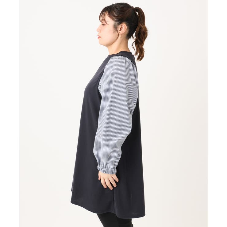 【大きいサイズ】異素材チュニック | eur3 | 詳細画像13 