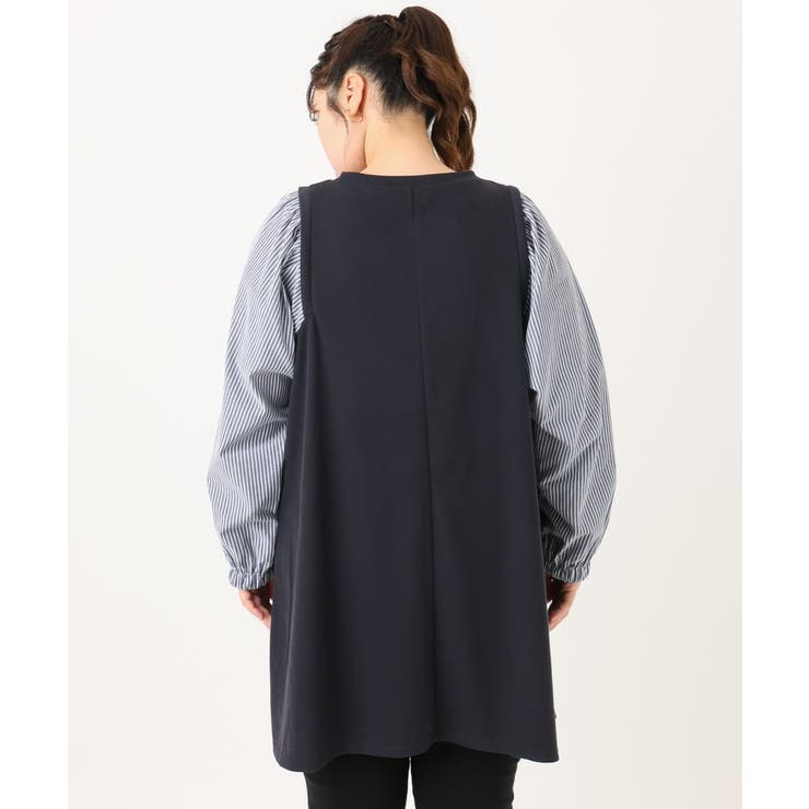 【大きいサイズ】異素材チュニック | eur3 | 詳細画像14 