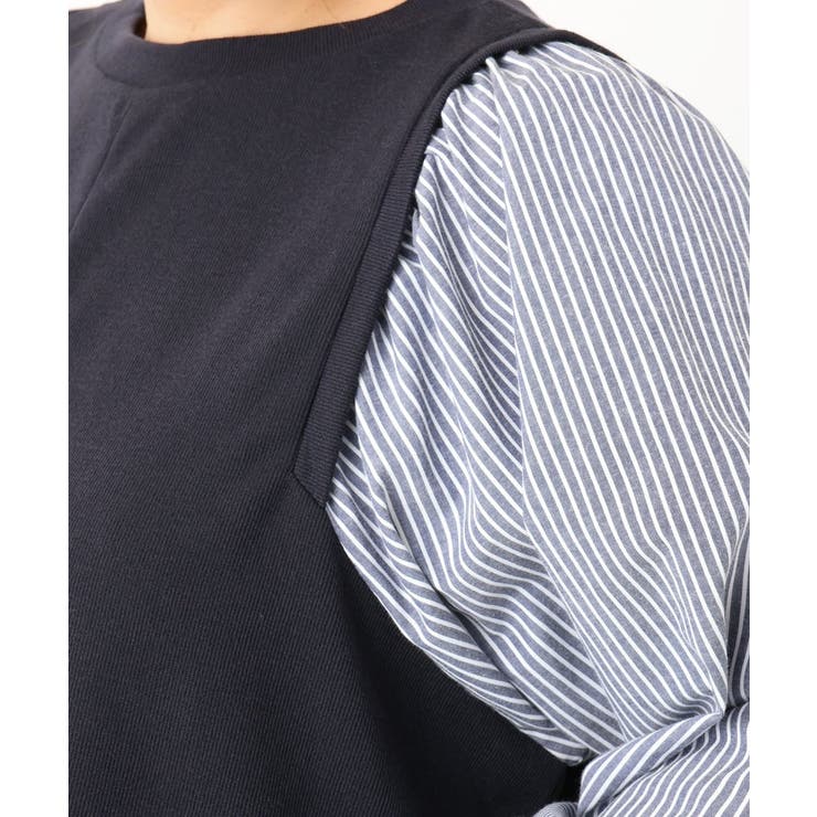 【大きいサイズ】異素材チュニック | eur3 | 詳細画像16 