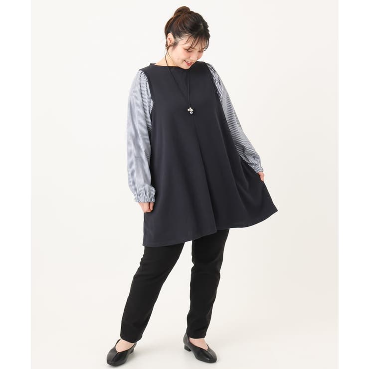【大きいサイズ】異素材チュニック | eur3 | 詳細画像20 