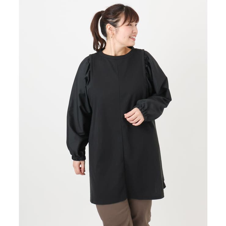 【大きいサイズ】異素材チュニック | eur3 | 詳細画像22 