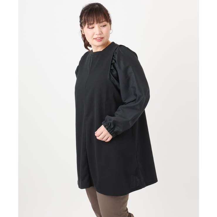 【大きいサイズ】異素材チュニック | eur3 | 詳細画像24 