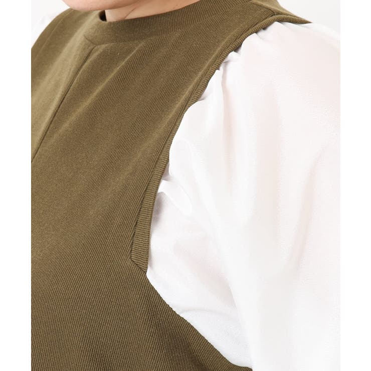 【大きいサイズ】異素材チュニック | eur3 | 詳細画像7 