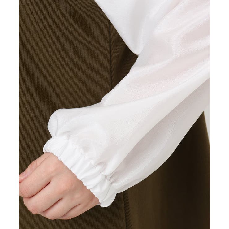 【大きいサイズ】異素材チュニック | eur3 | 詳細画像8 