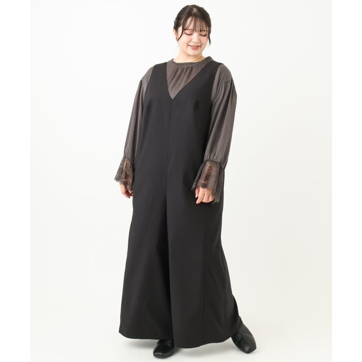 【大きいサイズ】Vネックサロペット | eur3 | 詳細画像22 