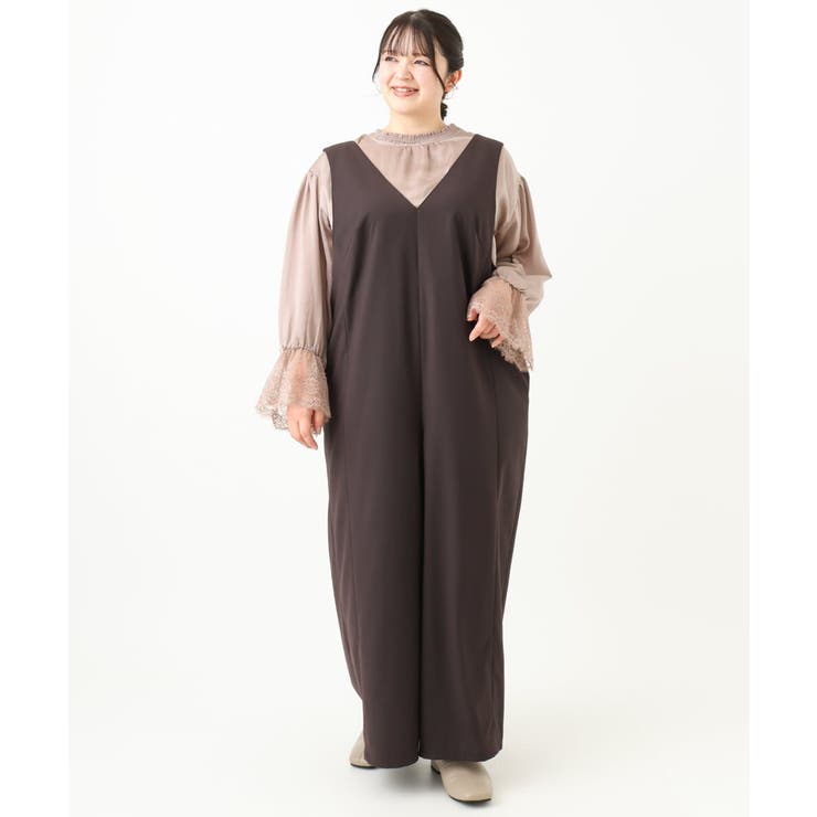 【大きいサイズ】Vネックサロペット | eur3 | 詳細画像5 