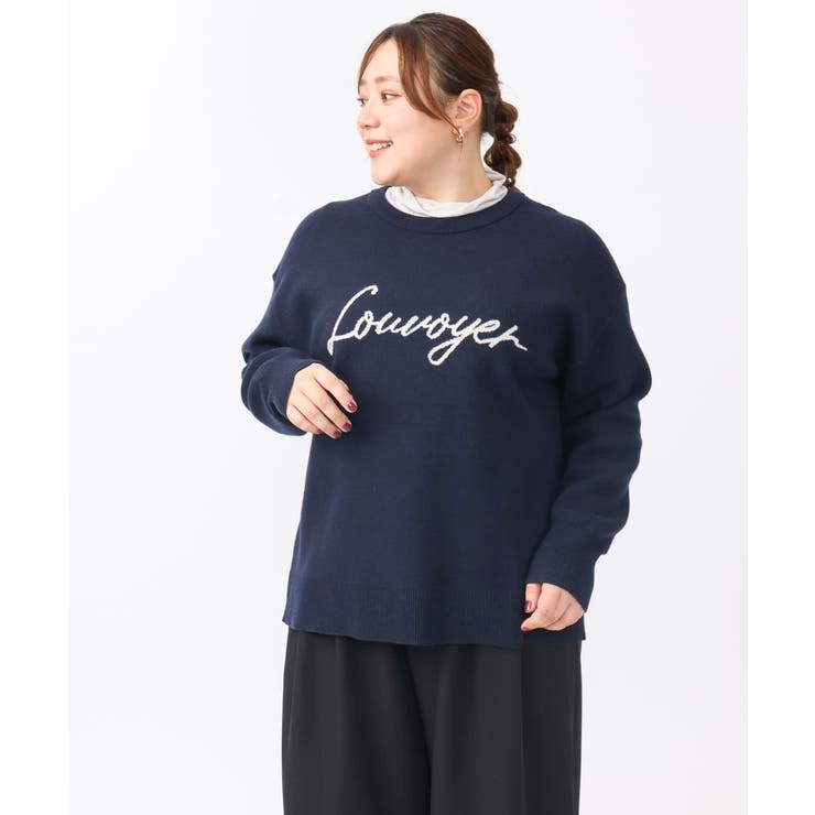 【大きいサイズ/a.v.v×eur3】ロゴニット | eur3 | 詳細画像4 