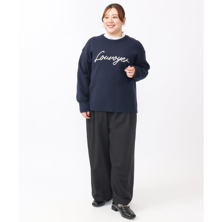 【大きいサイズ/a.v.v×eur3】ロゴニット | eur3 | 詳細画像6 