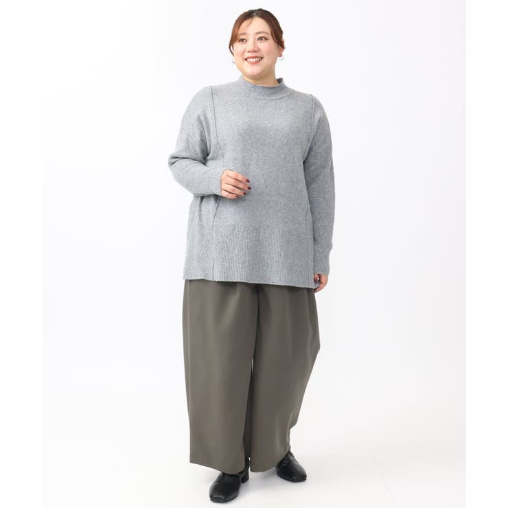 【大きいサイズ】ボトルネックニット | eur3 | 詳細画像16 