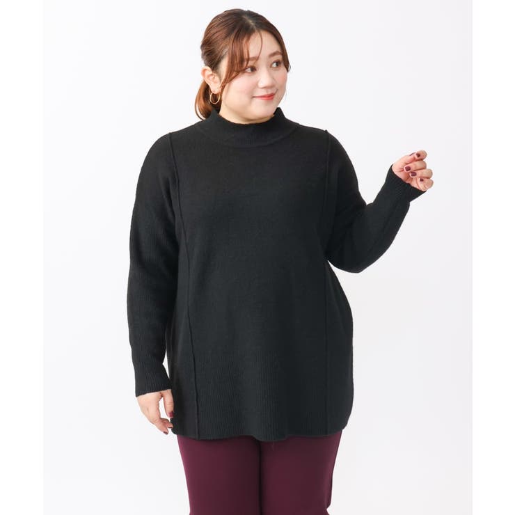 【大きいサイズ】ボトルネックニット | eur3 | 詳細画像17 