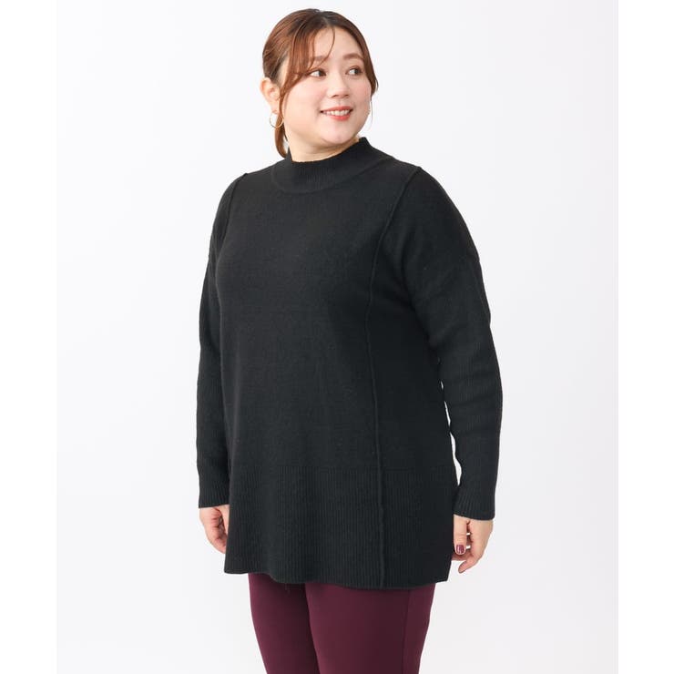 【大きいサイズ】ボトルネックニット | eur3 | 詳細画像18 