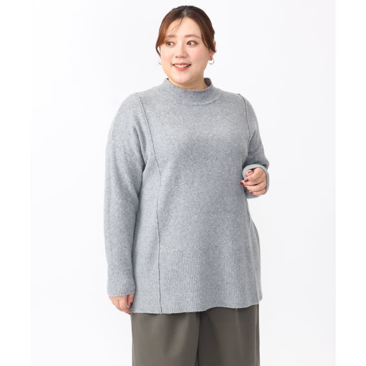 【大きいサイズ】ボトルネックニット | eur3 | 詳細画像8 