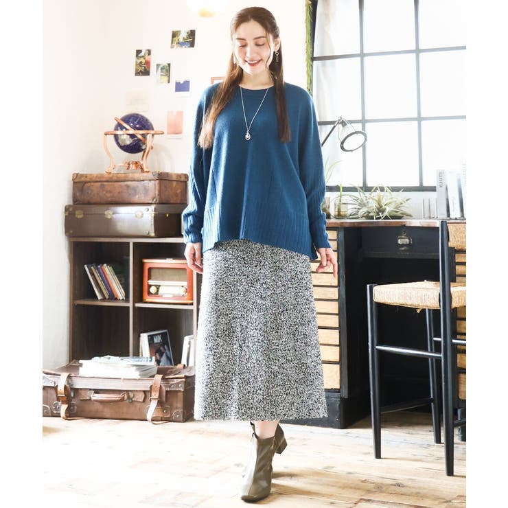 【大きいサイズ】リブボクシーニット | eur3 | 詳細画像3 