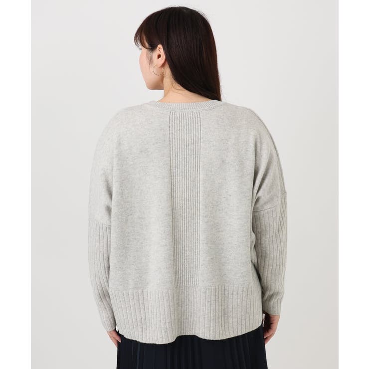 【大きいサイズ】リブボクシーニット | eur3 | 詳細画像8 