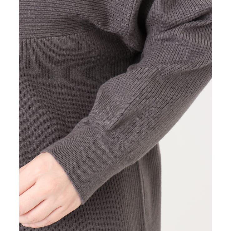 【大きいサイズ】サイドスリットカラーニット | eur3 | 詳細画像26 