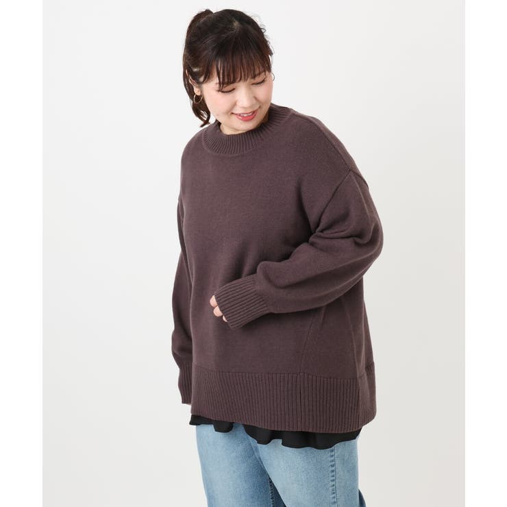 【大きいサイズ】ゆるシルエットニット | eur3 | 詳細画像24 