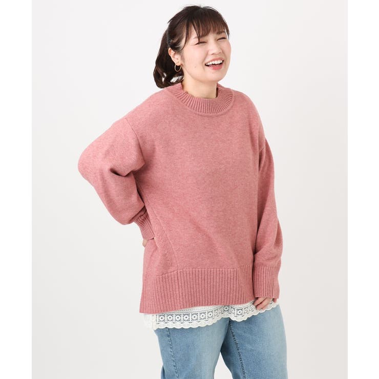 【大きいサイズ】ゆるシルエットニット | eur3 | 詳細画像4 