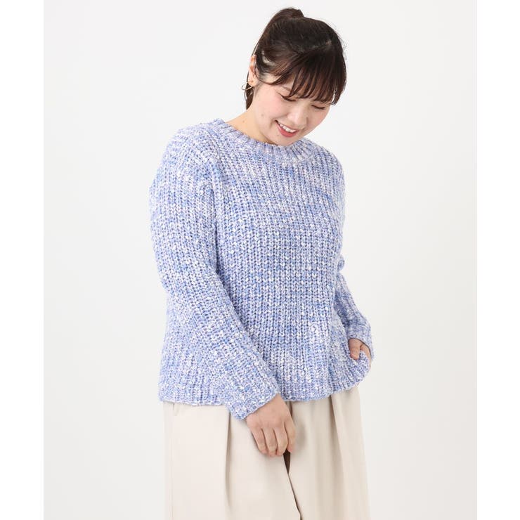 【大きいサイズ】ミックスカラーラメニット | eur3 | 詳細画像4 