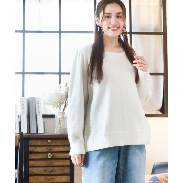 【大きいサイズ/a.v.v×eur3】ラメスパンコールニット | eur3 | 詳細画像8 