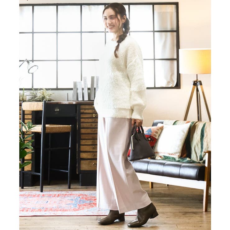 【大きいサイズ/a.v.v×eur3】ブークレーシャギーニット | eur3 | 詳細画像2 