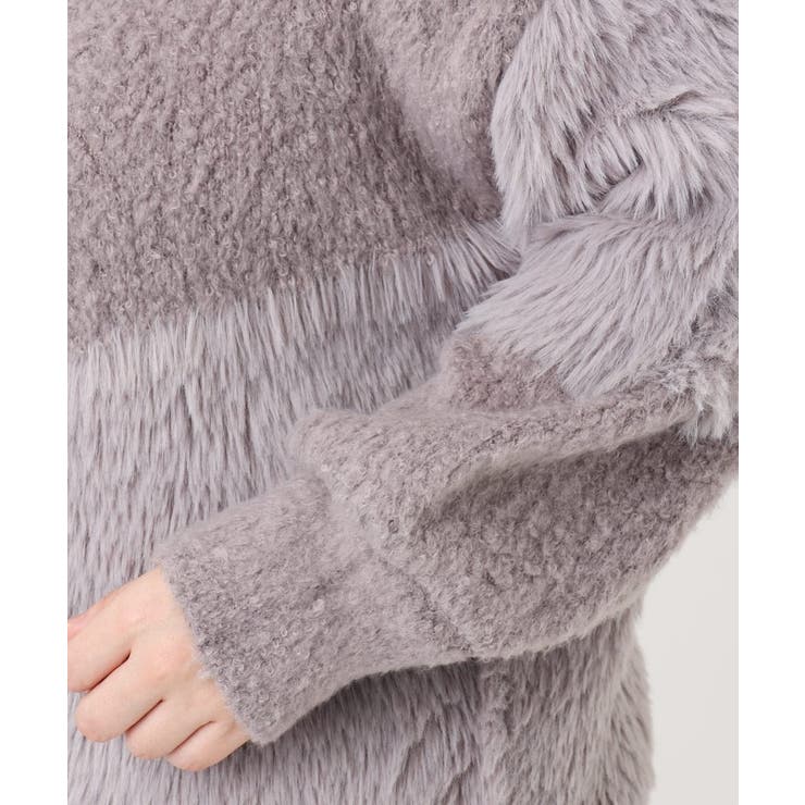 【大きいサイズ/a.v.v×eur3】ブークレーシャギーニット | eur3 | 詳細画像20 