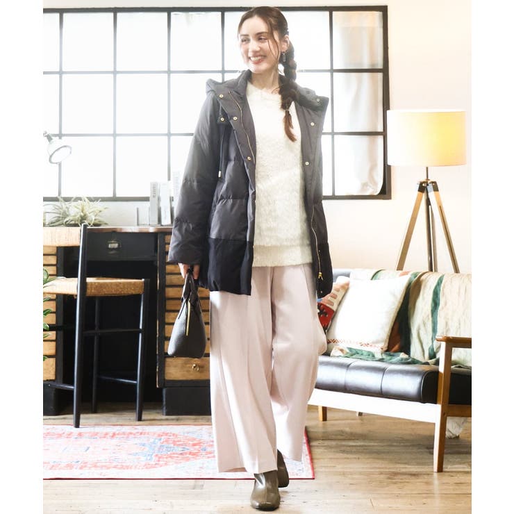 【大きいサイズ/a.v.v×eur3】ブークレーシャギーニット | eur3 | 詳細画像4 