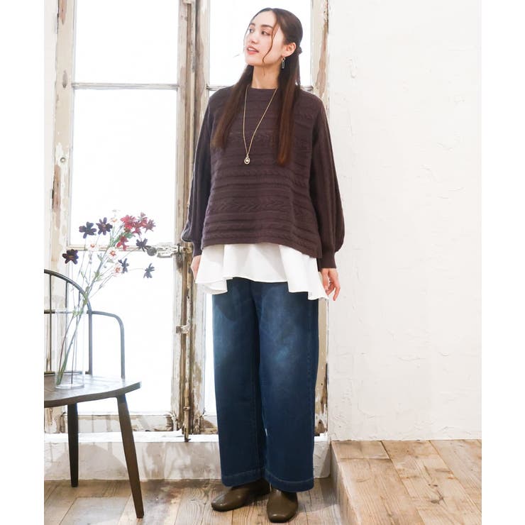 【大きいサイズ】ケーブルニット | eur3 | 詳細画像10 