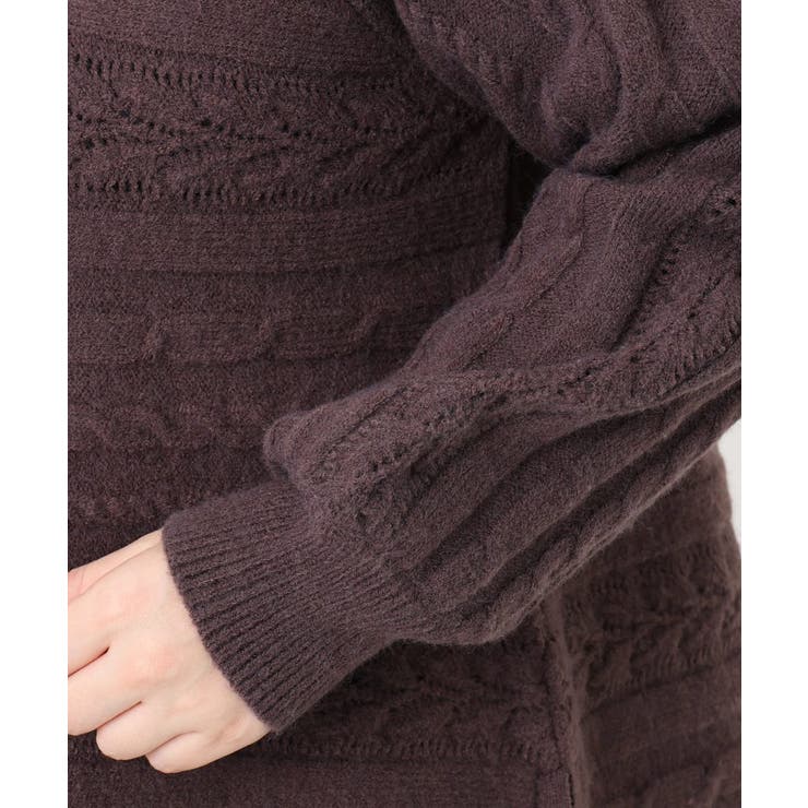 【大きいサイズ】ケーブルニット | eur3 | 詳細画像16 