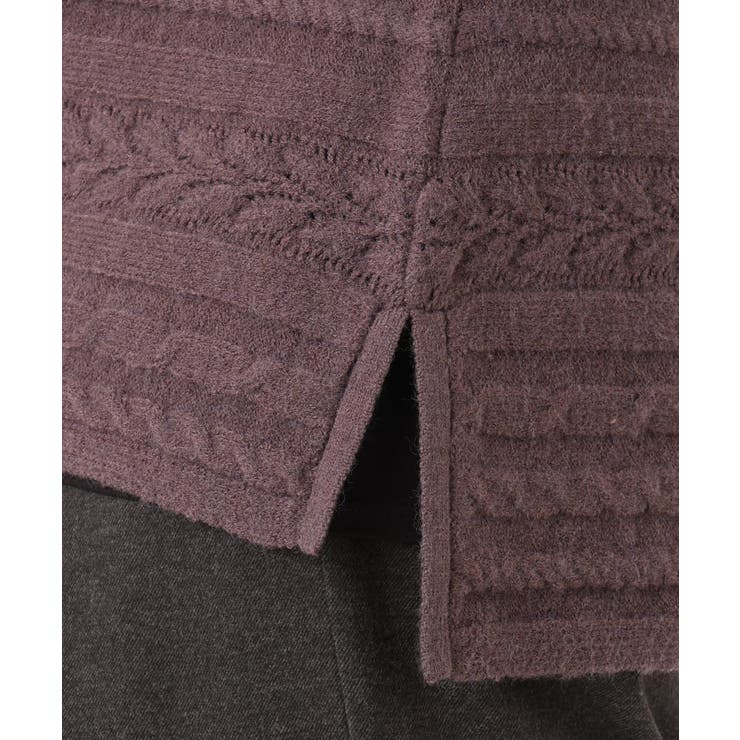 大きいサイズ】ケーブルニット[品番：ITKW0023417]｜eur3（エウル