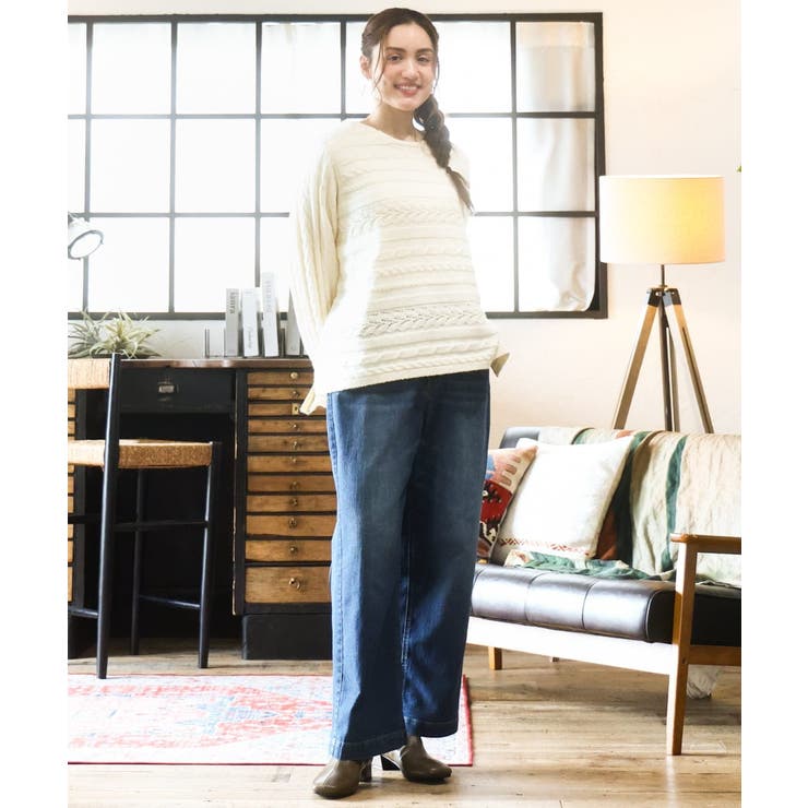 【大きいサイズ】ケーブルニット | eur3 | 詳細画像3 